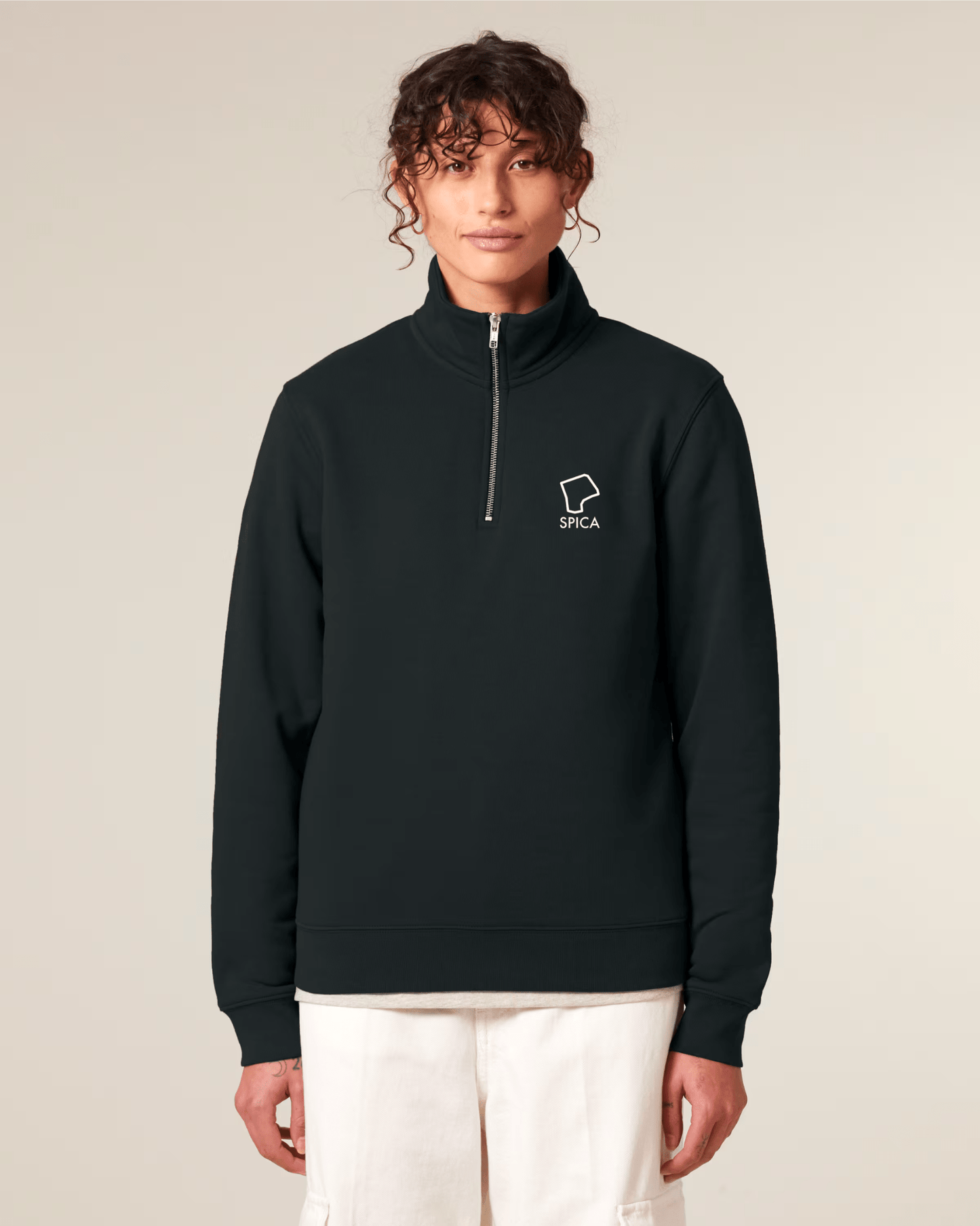 Spica zipper met Spica omtrek Spijkerkwartier logo - Spica Lifestyle Arnhem
