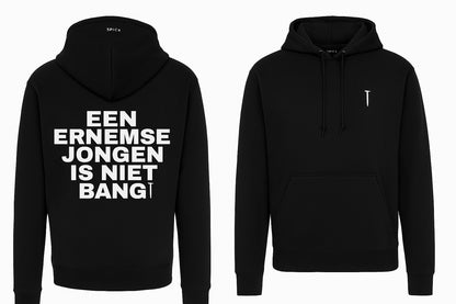 Spica hoodie met een Ernemse jongen is niet bang opdruk spijker