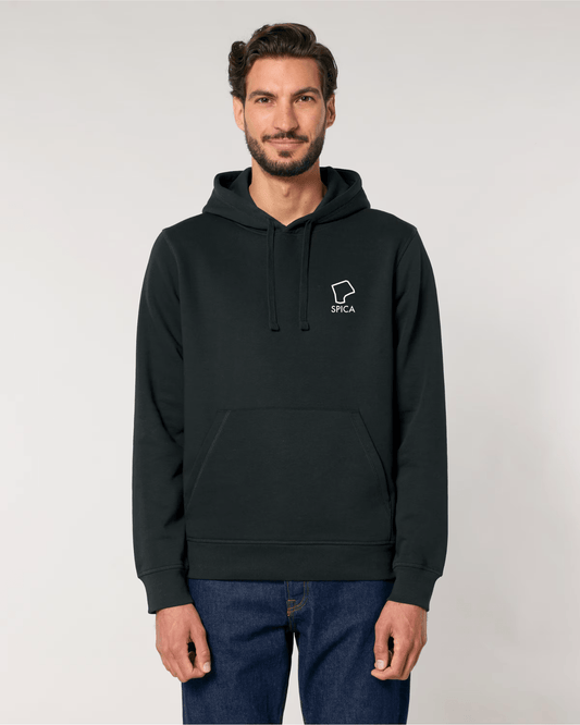Spica hoodie met Spica omtrek Spijkerkwartier logo - Spica Lifestyle Arnhem